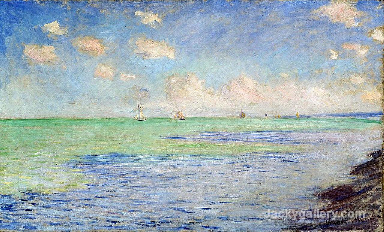 The Sea at Pourville by Claude Monet paintings reproduction